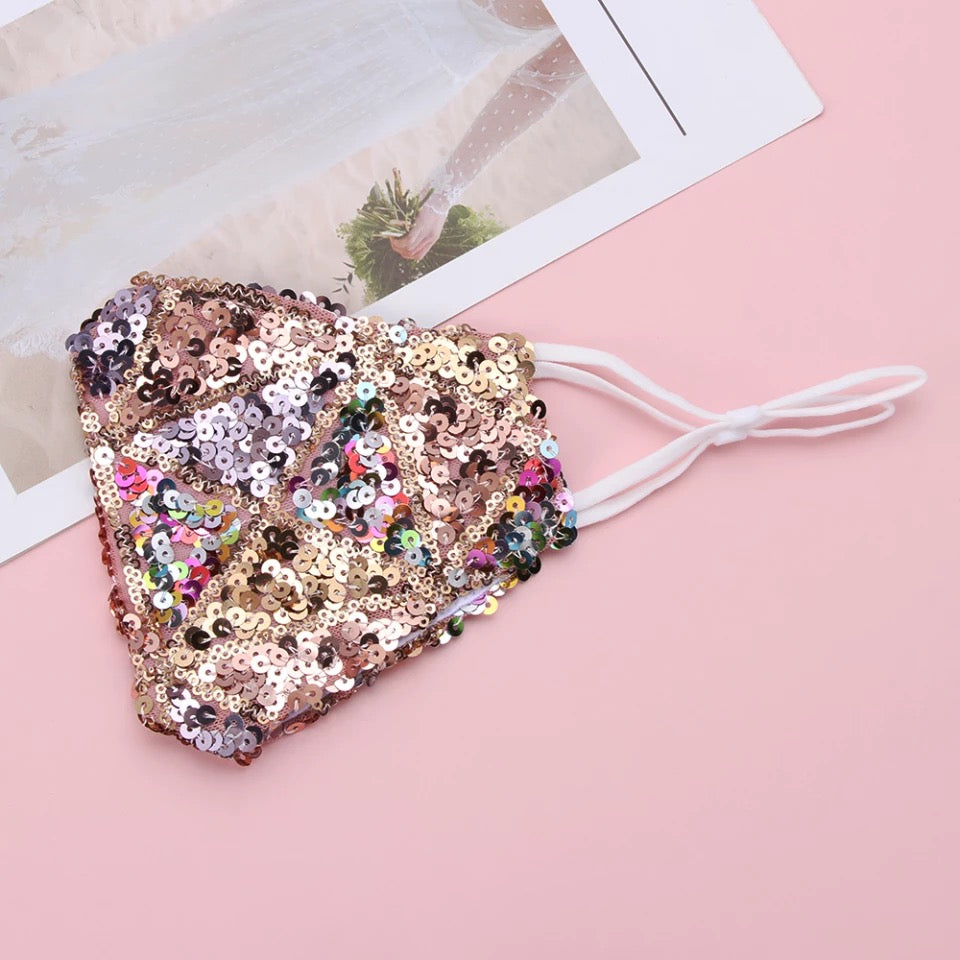 Bling Sequins Reusable Face Mask