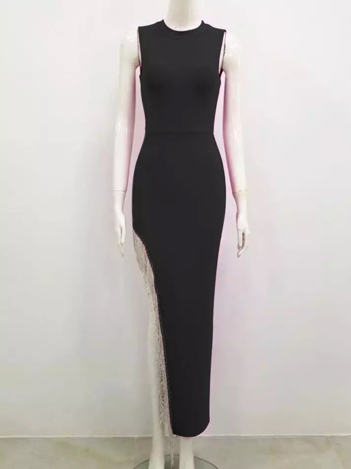 Tassel Diamonds Bodycon Dress