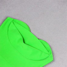 Cargar imagen en el visor de la galería, Green Mid Calf Bodycon Bandage dress