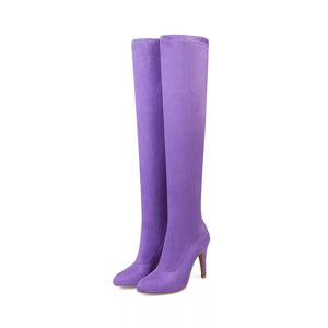 Thigh high Stretch Stiletto Boots