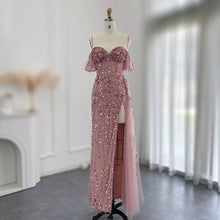 Load image into Gallery viewer, Mermaid High Slit tinsel Gown