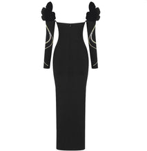 Cargar imagen en el visor de la galería, Black Evening Side Split Gowns