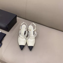 Load image into Gallery viewer, String Bead Pointed Toe Heels