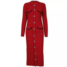 Load image into Gallery viewer, Runway Vogue Knitted Luxury Dress