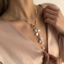 Carica l&#39;immagine nel visualizzatore di Gallery, Pearl Chain Tassel Necklace