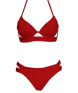 Push Up Ribbed Bikini Set