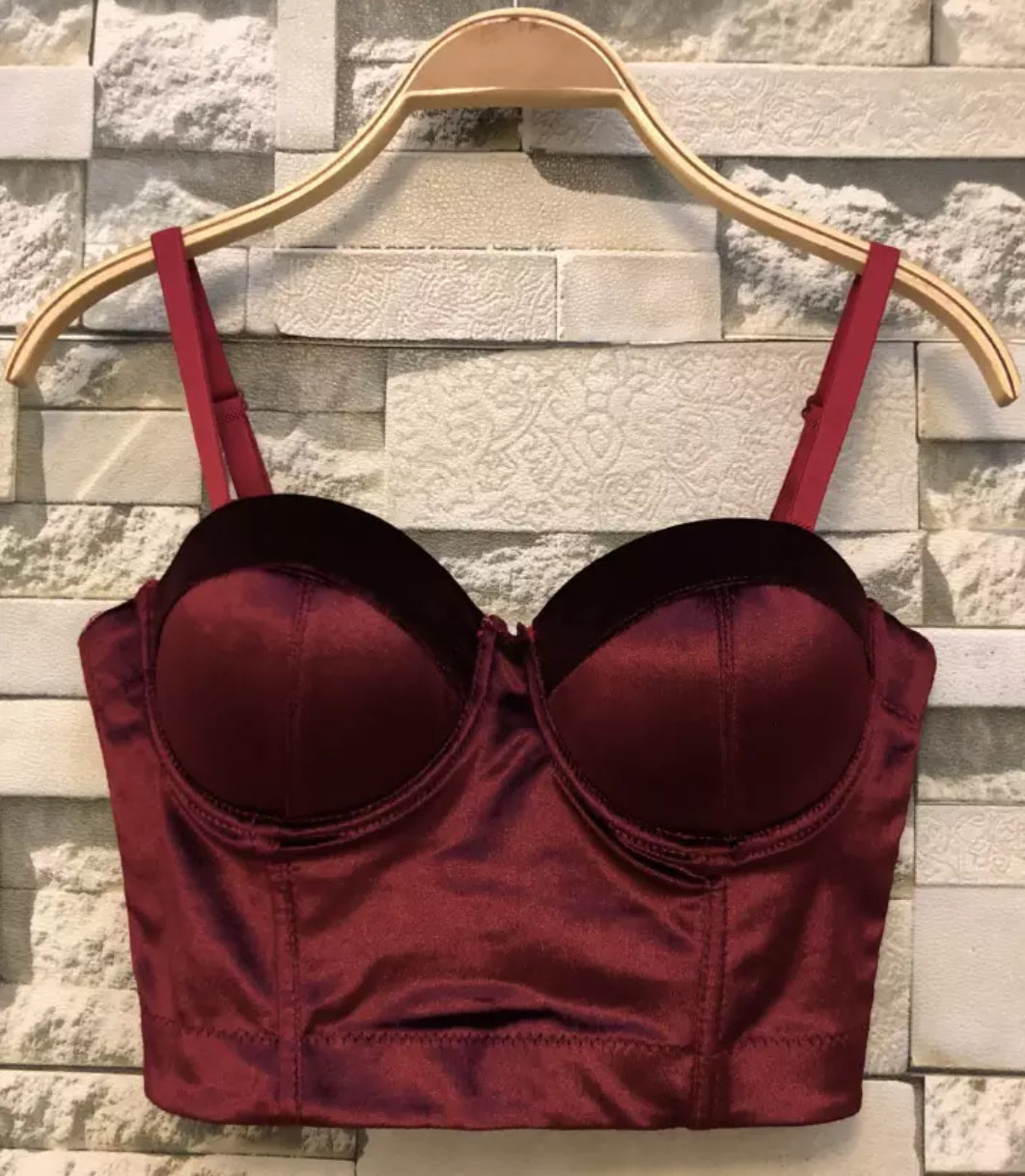 Diamond beading sling Bustier