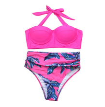 Load image into Gallery viewer, High Waist Leaf Bikini