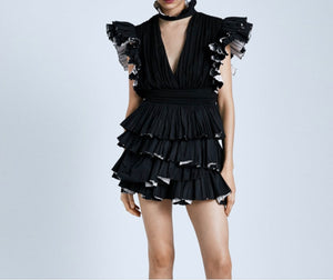 Black Ruffles Skirts