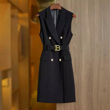 Load image into Gallery viewer, Belted Sleeveless Mini Dress