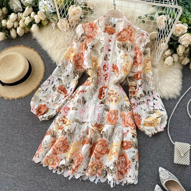 Lace Dress With Belt