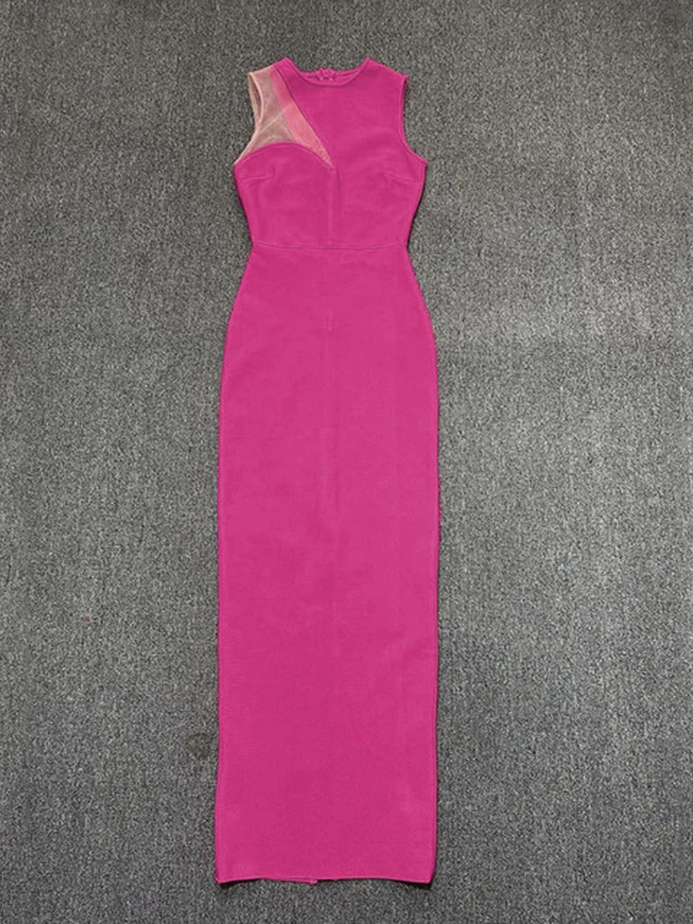 Mesh Sleeveless Bandage Dress