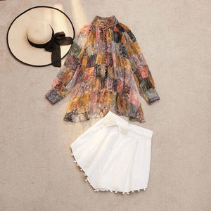 Vintage Print Blouse