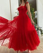 Load image into Gallery viewer, Sweetheart Bow Doted Tulle Dress