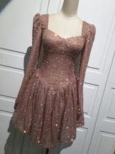 Load image into Gallery viewer, Sweet Glitter Mini Dress