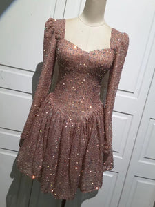 Sweet Glitter Mini Dress