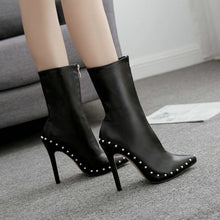 Load image into Gallery viewer, Rivets Ankle Boots