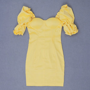 Yellow Ruffles Dress