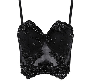Lace Sequined Camis Top