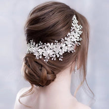 Load image into Gallery viewer, Bridal Flower Prom Hair Tiara