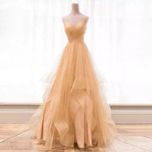 Load image into Gallery viewer, Spaghetti Ruffles Evening Gown