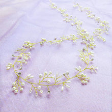 Carica l&#39;immagine nel visualizzatore di Gallery, Bridal Crystal Pearl Hair Belt