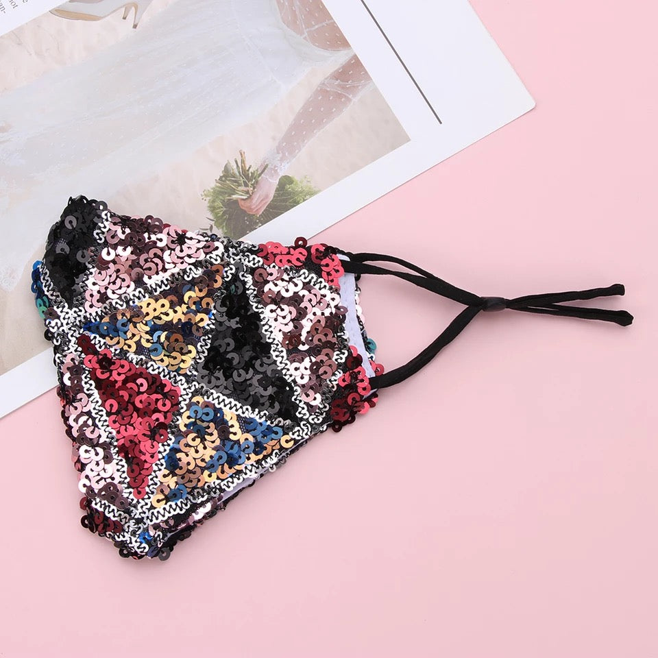 Bling Sequins Reusable Face Mask