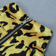 Load image into Gallery viewer, Leopard Velvet Bodycon Dress