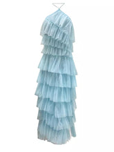 Cargar imagen en el visor de la galería, Tulle Halter Tiered Pleated Layered Dress