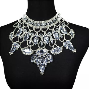 Crystal Water Drops Rhinestone Necklace