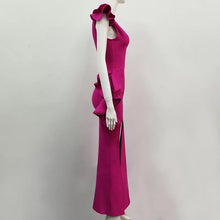 Carregar imagem no visualizador da galeria, Rose Red Lace Bow Long Maxi Bandage Dress