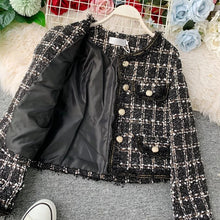 Carregar imagem no visualizador da galeria, Tweed Tassels Trims Short Jacket
