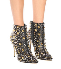 Load image into Gallery viewer, Rivets Studded Ankle Boots
