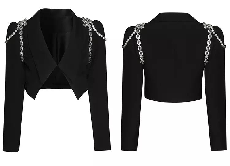 Luxury Beading Appliques 2 Piece Outfit