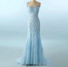 Carica l&#39;immagine nel visualizzatore di Gallery, Mermaid Lace Tulle Prom Dress