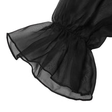 Cargar imagen en el visor de la galería, Summer Ruffles V Neck Petal Loose Transparent Dress