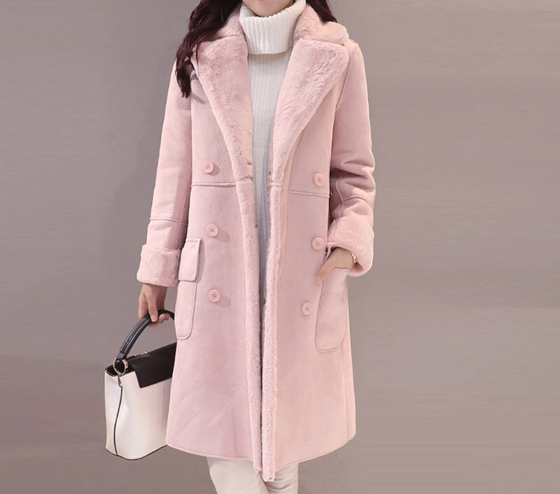 Faux Fur Warm Overcoat