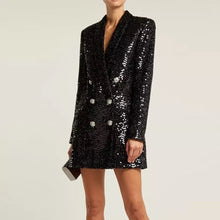 Load image into Gallery viewer, Sequined Black Blazer