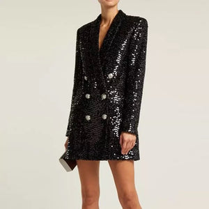 Sequined Black Blazer