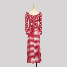 Charger l&#39;image dans la galerie, Red Polka Dot Print Dress