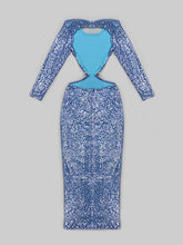 Carregar imagem no visualizador da galeria, Sequins Flower Diamond BuckleDress