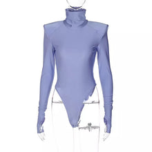 Load image into Gallery viewer, Solid Satin Turtleneck Bodysuit
