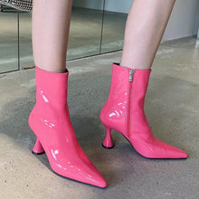 Load image into Gallery viewer, Pointed Candy Color Ankle Boots