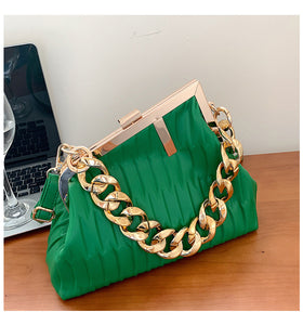 Triangle Thick Chain Bag