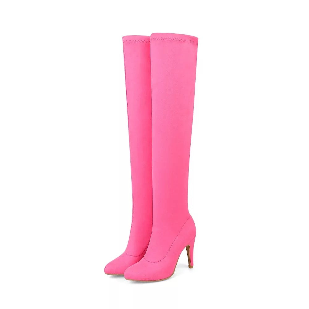 Thigh high Stretch Stiletto Boots