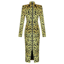 Load image into Gallery viewer, Leopard Velvet Bodycon Dress
