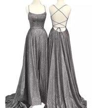 Carica l&#39;immagine nel visualizzatore di Gallery, Glitter High Slit Prom Dress