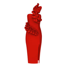 Carregar imagem no visualizador da galeria, Ruffles Bodycon Bandages Dress