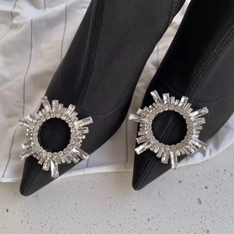 Rhinestone Embellished Boots