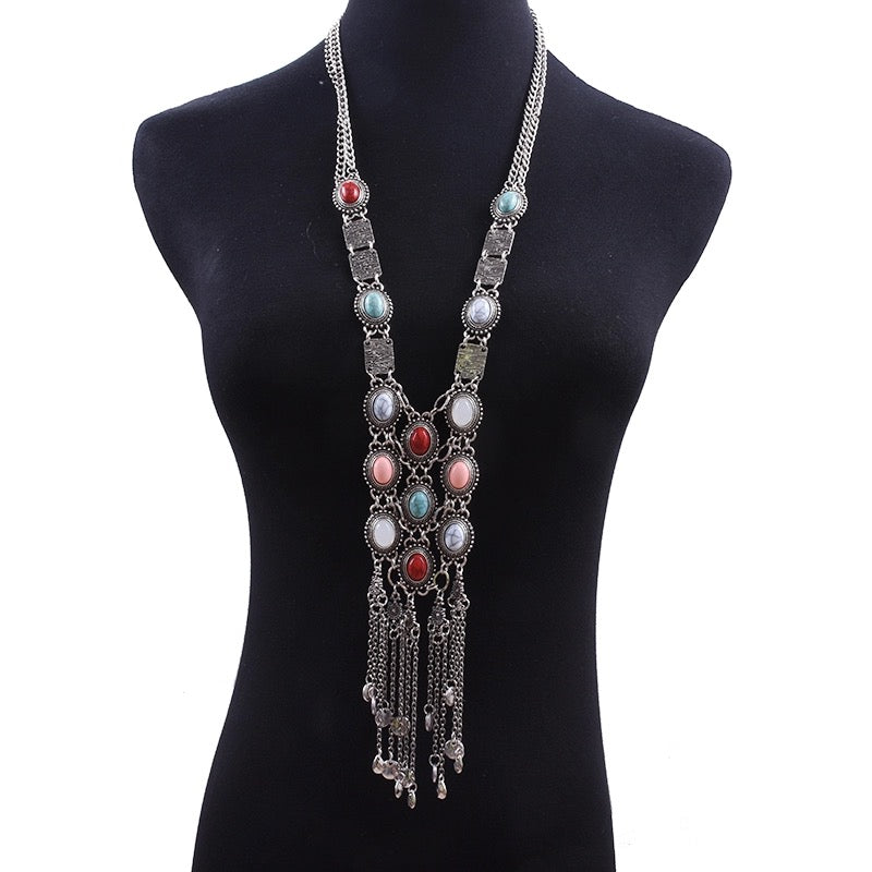 Metal Tassel Necklace